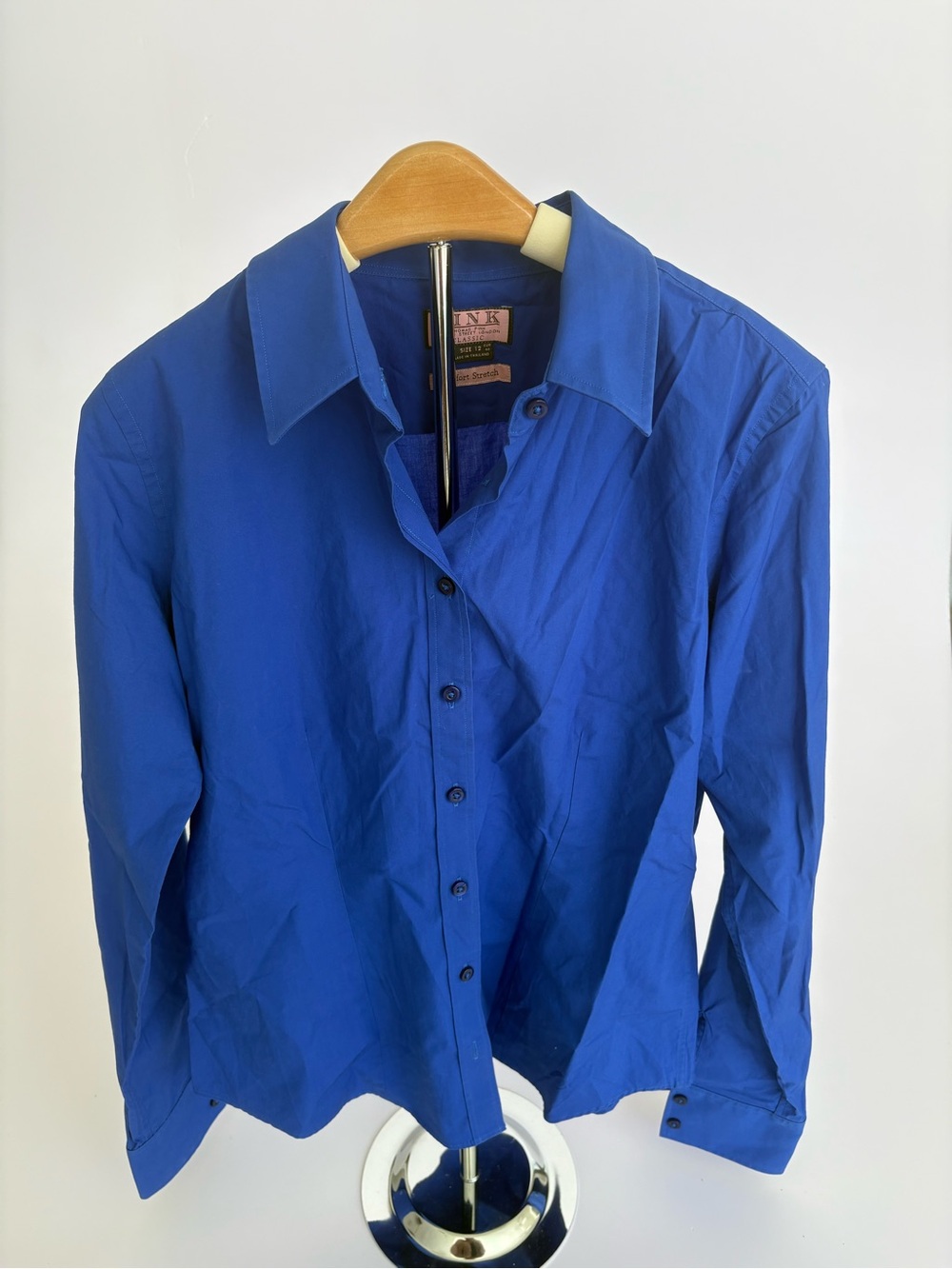 PINK Victoria's Secret Royal Blue Button-Down Shirt